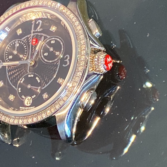 Michele Belmore Chrono Black Dial Diamond Watch main image 14